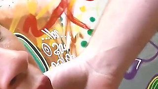 Fucking in the Street Slim Black Teen in Lingerie Gets Anal Sex in the Street