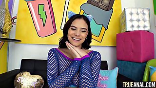 Big Booty Violet Starrs Takes Anal Cumshot After Gaping