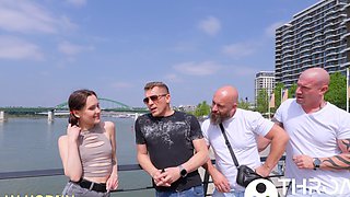 Ally Horny Takes Airtight Anal Gangbang