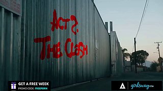 Girlsway - ten lady lesbian gangbang! cruel fisting, strap-on porno, and squirting! - spanish subtitles