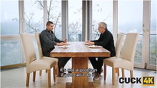 Older Husband Asked His Friend To Came And Fuck His Hot Busty Wife - Sofia Rae And Deny Lou