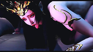 Goddess of Fantasy Bliss: 3D Curves Glow - 3D Animation Hentai