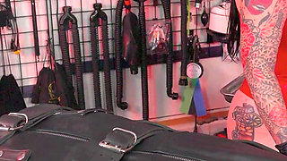 Bondage Sack Sub Gets Sounded by Ms Nacke