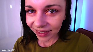 AimeeWavesXXX's Amateur Passion in Waiting Room Heat