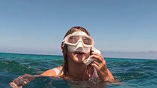 Big Ass Beauty Kayci Kaylani Nude Underwater Diving and Masturbation