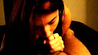 Amateur Bikini Babe in Blue is POV Blowjob Slut