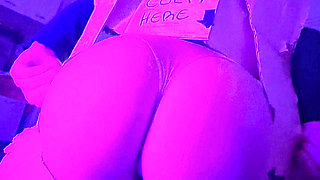 Perfect Ass Asks in Writing to Be Fucked on a Poster
