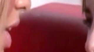 Hot Blonde Teen Masturbates During Lesbian Sex Tight Asshole