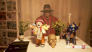 Delicate cutie's chaman porn