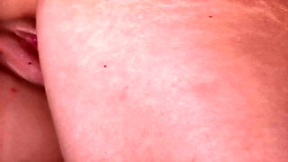 Close up Tight Pussy Gets Fucked Hard and Huge Cum