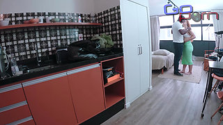 Cuckold Husband Enters the Bedroom and Sees His Wife Fucking with BBC