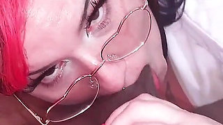 Lucky Gurl Caroline Bloo - Hotwife Slut Secretary Throat Fucks a BBC