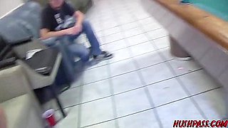 Wild Coeds Give Shower Blowjobs Then Have Anal Sex On The Pool Table