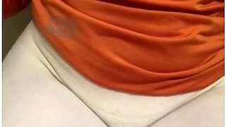 This Naughty Girl Takes Off Her Clothes, Pees, And Shows Her Pussy! Delicious Sounds