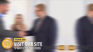 Cuck4k. sexy cheating wifey was caught by her hubby while fucking with a paramour