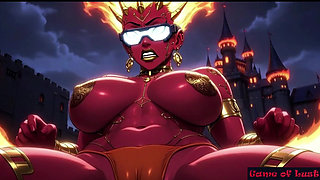 Gol Hot Bikini Demon Girl Dark Castle Nude