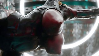Big Ass Balerina Dominated and Destroyed by BDSM Fuckmachine