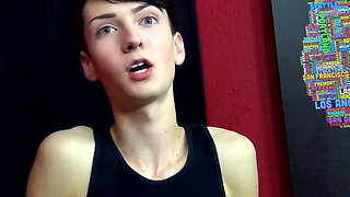 Slim Twink Benjamin on Set