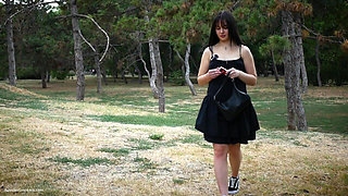 Smoking 120mm Cigarette Outdoors