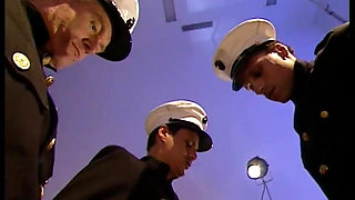 Model Ballerina's Holes Get Stuffed by Three Sailors at a Photoshoot