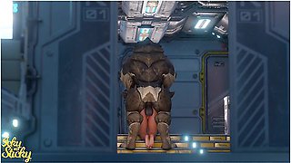 Krogans Plaything With Car Toon