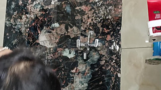 Indian Rajasthani desi man enjoy shower and masterbation show with neighbour police officer uncle daddy pakistani daddy teacher