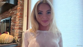 Emma Kotos Nude No Panties Tease