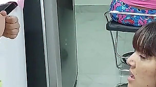 The Horny Samara Seduces Little Bony in the Kitchen