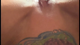 4K Carlie Vixen Home Alone Red Dress Striptease & Black Dildo Fuck Machine Orgasms