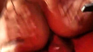 Glamorous fuck doll in fishnet Vanessa Hill swallows two loads