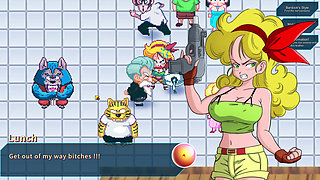 Kame Paradise Multiversex 2 - Chichi, Goku's Wife Playing with Roshi's Cock