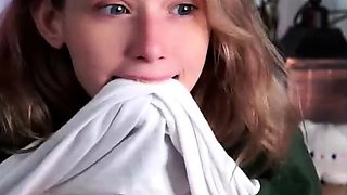 Curly Blonde Teen Records Solo Dildo Masturbation More at