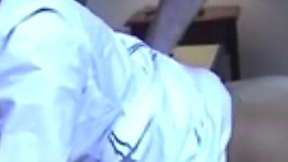 Exclusive Filipino Amateur Janice Fuck on Desk, Spanked, Multi Positions, Tiny Ass, Cum in Mouth