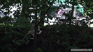 Czech Snooper 4 Festival Slut Fucked in Public During an Exhibitionist Hookup!