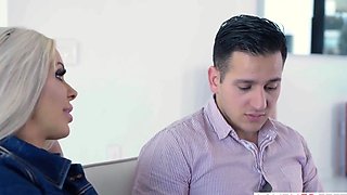 Seductive Blonde With Big Tits Gets Pounded By French Stud