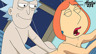 FULL VIDEO CROSSOVER Lois Riding CREAMPIE - Rick And Morty Family Guy