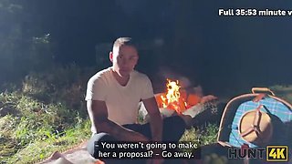 Brunette Teen Cheats on BF with Stranger in Outdoor POV Sex