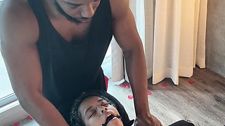 Interracial gangbang brunette slut facial bukkake in hd