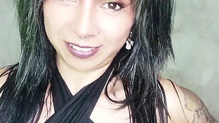 Sensual Black Suit Smoke Tease - Topless Seduction