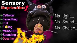 Training Zero Femdom Sensory Deprivation Bondage: Anal Fisting & Face Sitting Orgasm for My Slave - Real Homemade BDSM