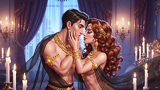 Hot chemistry of desi indian couple in the bedroom - Sexy girl with gold jewelry and muscular guy in full passion