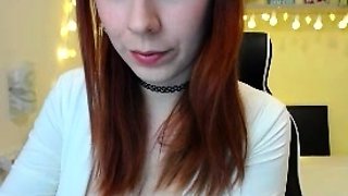 Great Big Boobs On Masturbating Redhead