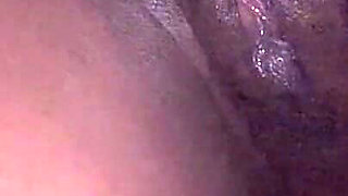 Hot Ebony Babe Front View Dick Rubbing Her Pussy Slow Motion