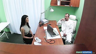 Latina doll with silicone tits Jasmine Jae fucks with a doctor