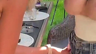 Garden Party Ends in Group Gangbang