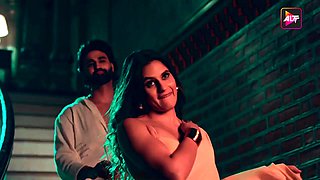 Indian pair celebrating their anniversary inside bedroom