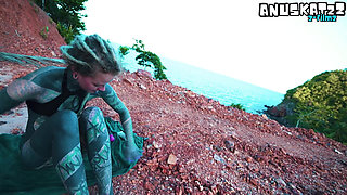 Extreme Solo Anal Play - Huge Gape, Dildo, Squirt & Beach Piss