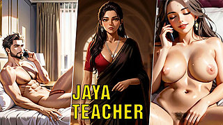 Jaya Teacher Part 5 - Telugu Sex Story Conversation & Blowjob with Rahim - Uncensored HD