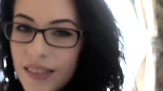 Blonde tight pussy babe solo toy fun in glamour masturbation