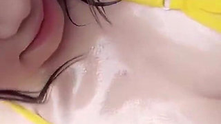 Slick Oil Soaked Gulp with a Smiling F Cup Tease in a Full Body Slippery Feast Part 3